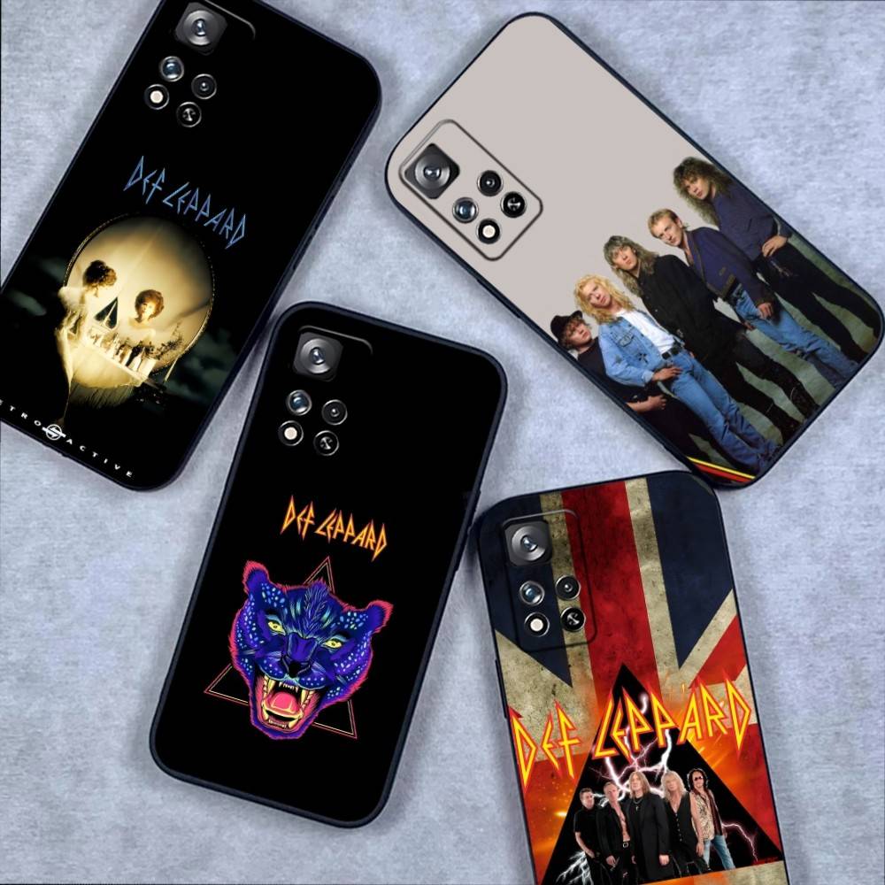 D-Def Leppard Stand By Me Phone Case For Samsung S 25,24,23,22,30,21,10,9,Ultra,Plus,Lite,FE,4,5G Black Soft Case
