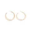 Silver Needle Geometric Metallic C-Shaped Stud Earrings – Stylish, Versatile, and High-End Ear Jewelry