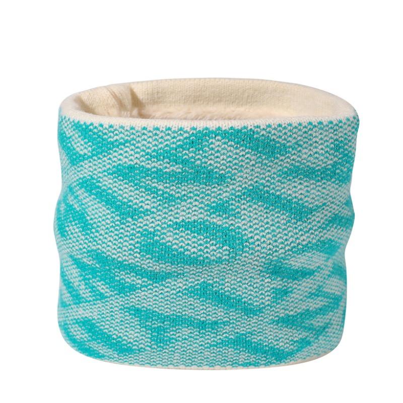 Fashion knitted scarf Fashion versatile double-layer thickened warm neck cover Arctic velvet cold-proof winter scarf women