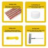 Tire Patch Kit, Tire Repair Kit with Plugs - Heavy Duty Tire Patch Kit