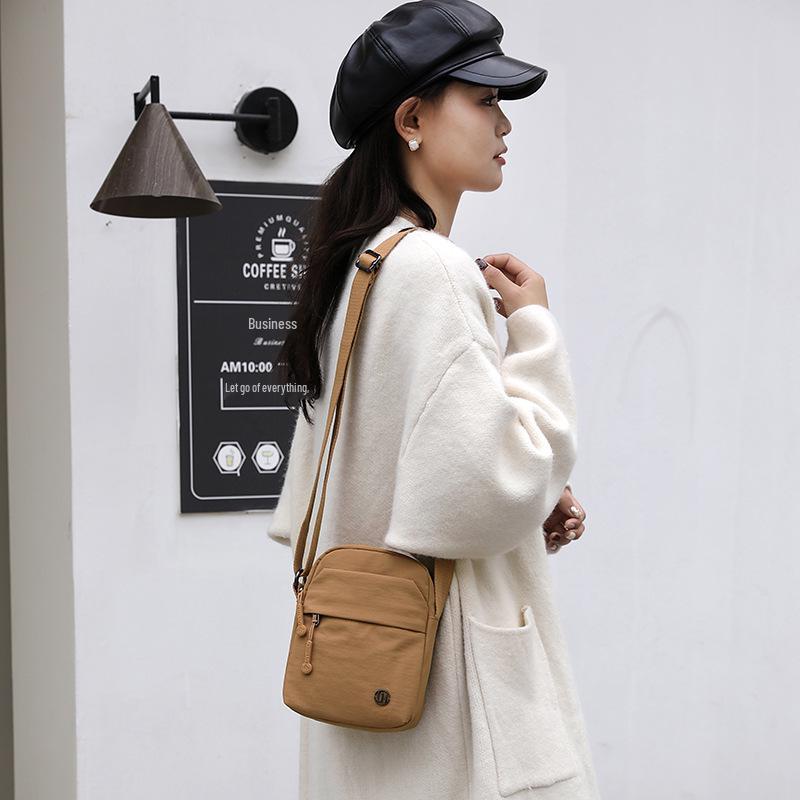 ChiBao Women's Summer Nylon Crossbody Bag - Lightweight, Wear-Resistant, Portable, Casual Small Square Bag.