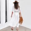 Schickes Damen Spitzen-Häkel-Strandkaftan-Kleid für mühelosen Sommerstil
