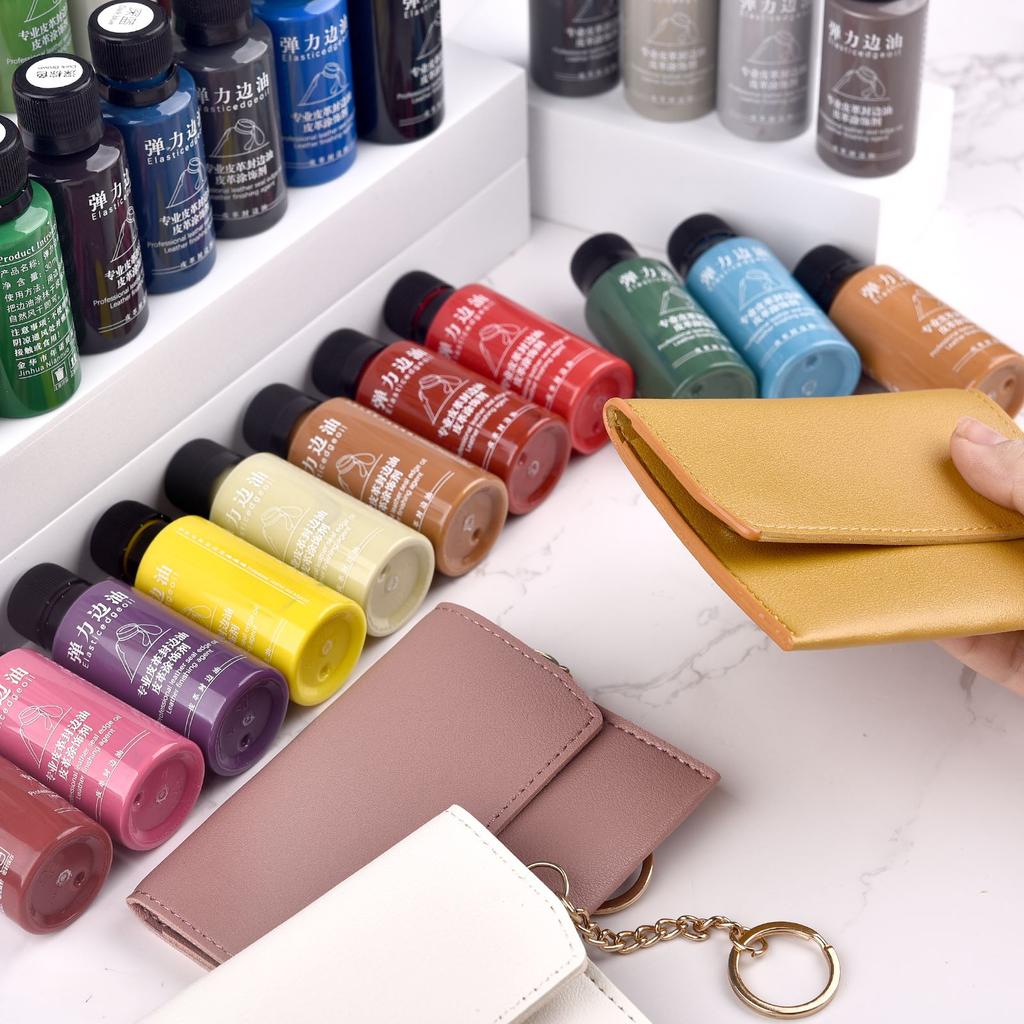 30ml Mattes Elastisches Kantenversiegelungsöl Lederfarbe DIY Lederkantenfarbe Lederwaren Renovierung Kantenversiegelungspigment