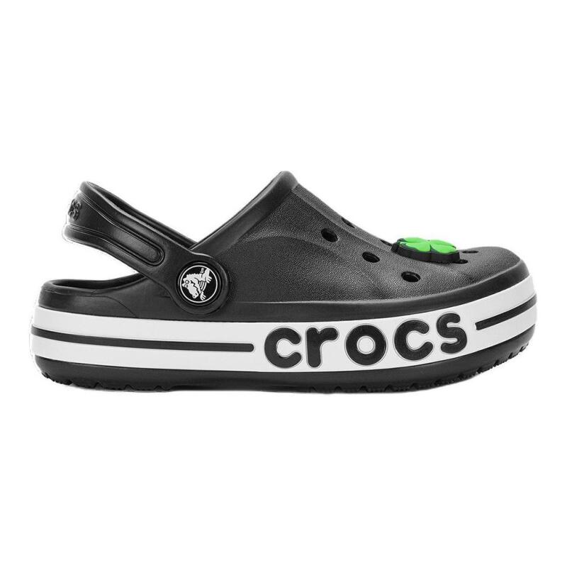 Crocs Round-toe Pull-over Children's Slippers Black Children's Model
