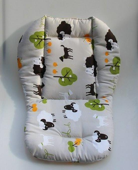 Cuscino Spesso in Cotone per Seggiolino Passeggino e Sedia Alta per Bambini