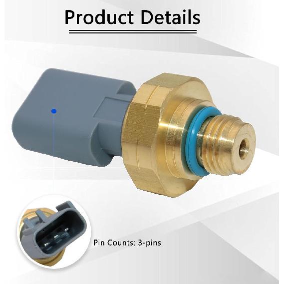 4928594 Exhaust Gas Pressure Sensor EGR Replacement for Cumm ISX ISM ISC ISB ISL Diesel Dodge Ram 2500 3500 6.7L 4921746 4087989