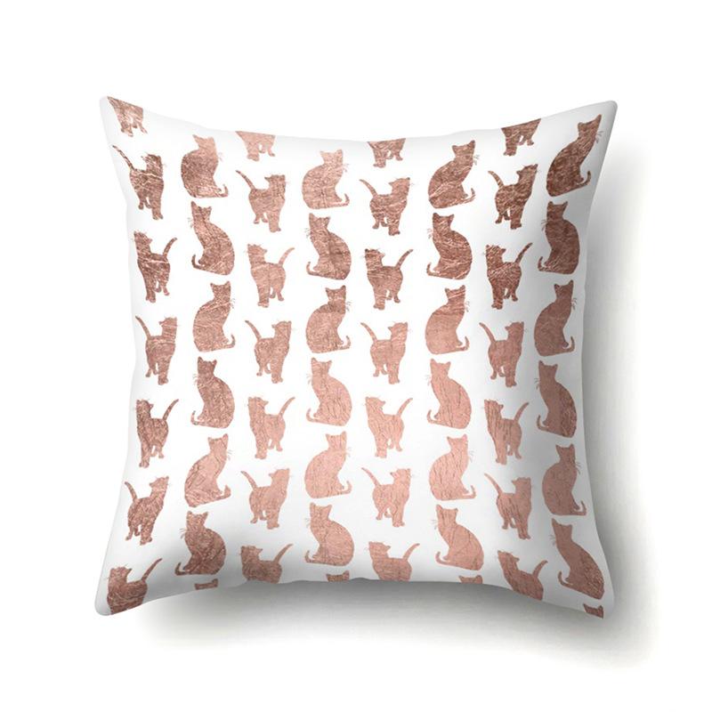 Polyester Pillow Case Automobile Decoration Home Print Pillow Case Automobile Sofa Waist Cushion Cover