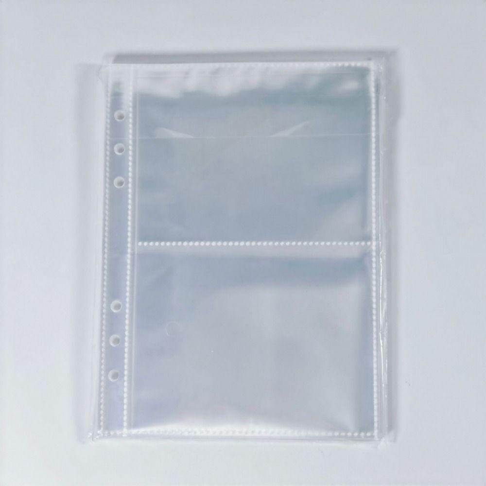 Reusable Loose-leaf Binder Cover Glitter A5 Sticker Collect Book Transparent Photo Album  School