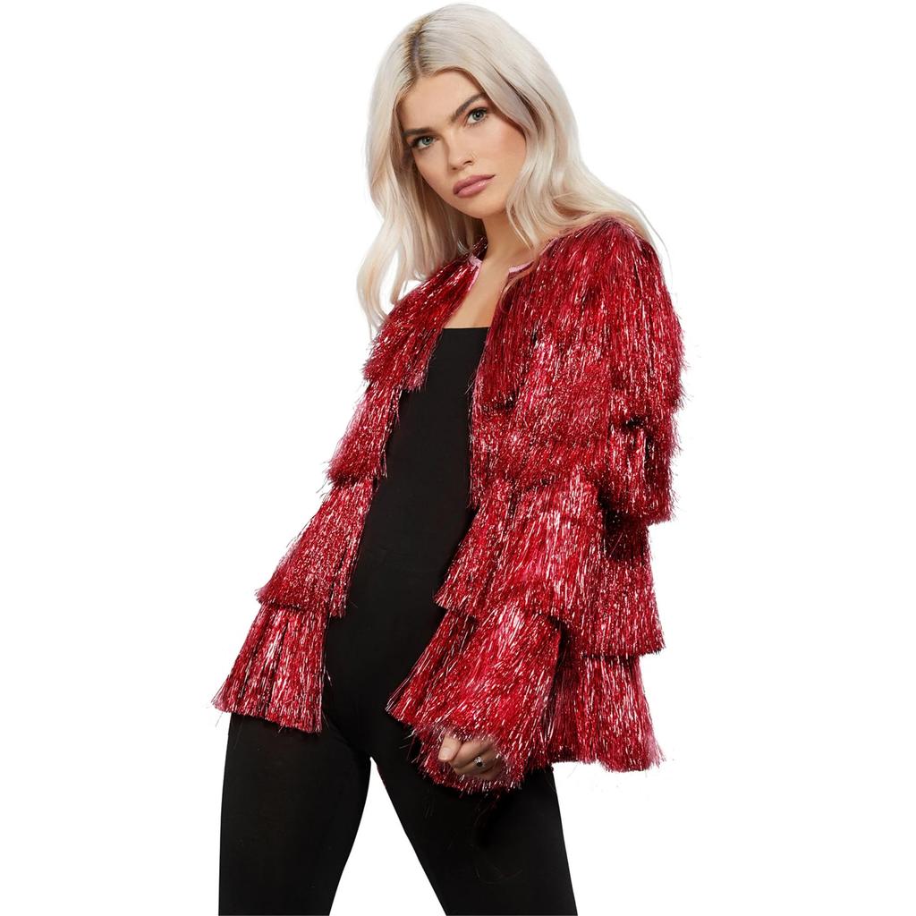 Fever Womens/Ladies Tinsel Festival Costume Jacket
