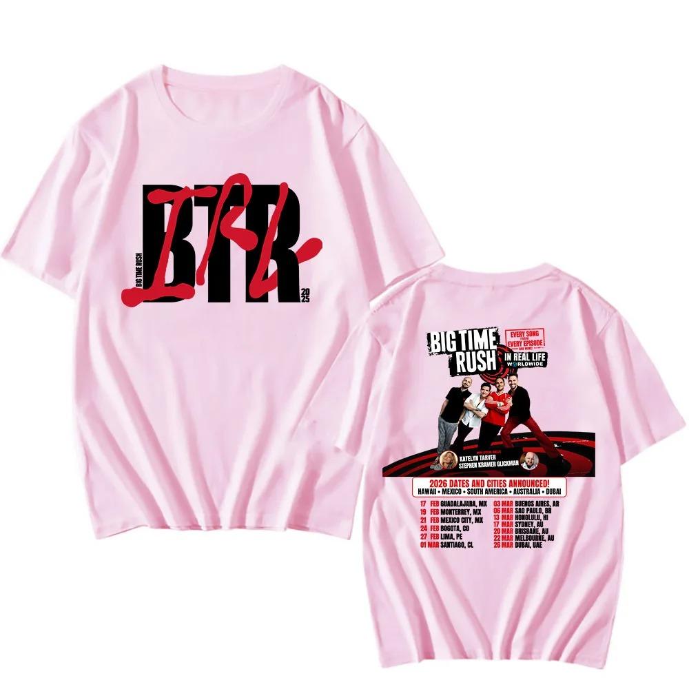 BTR IM ECHTEN LEBEN WELTWEIT Tour Poster Druck T-Shirt Locker Lässig Herren Damen Mode Sommer Neue T-Shirts Übergroß Harajuku Stil Oberteile