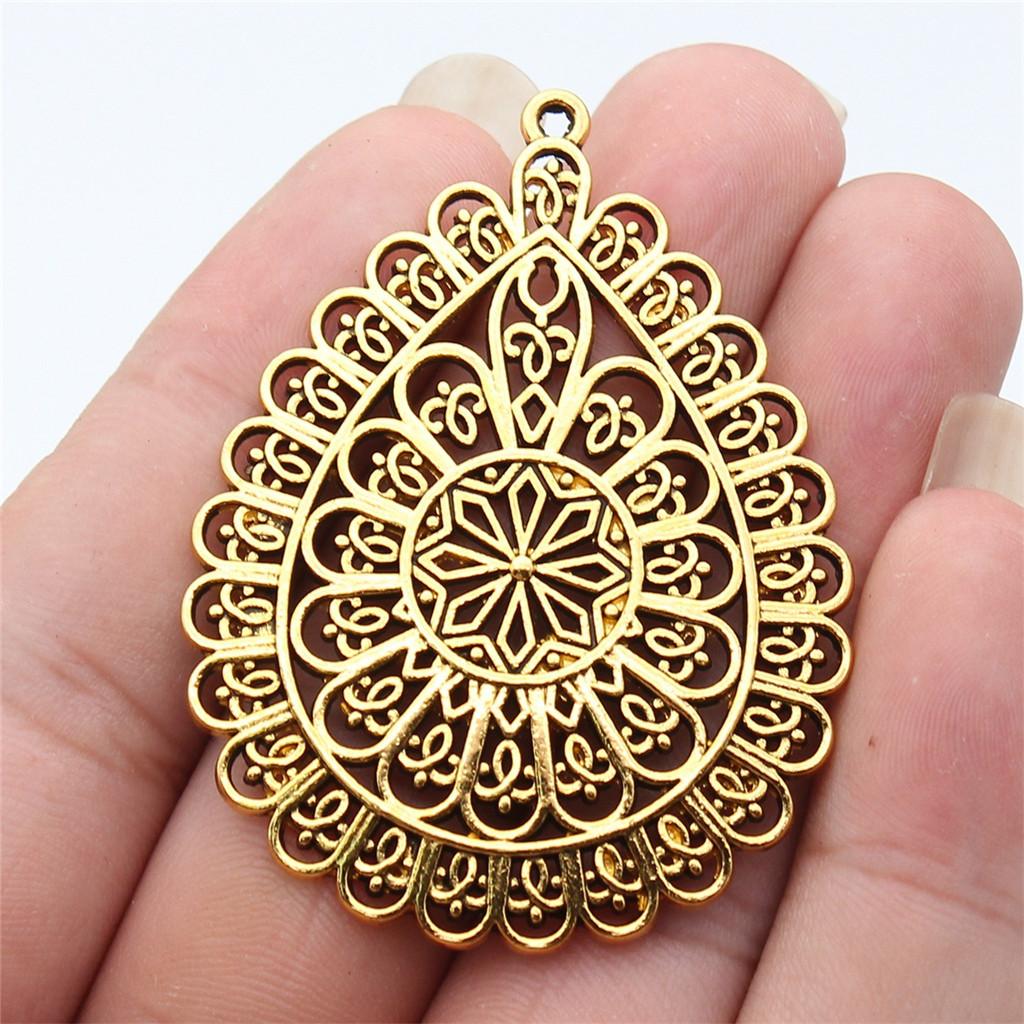 Berloques Pingentes Ondulados Gota de Água Espiral Materiais de Joalheria Infantil QC135