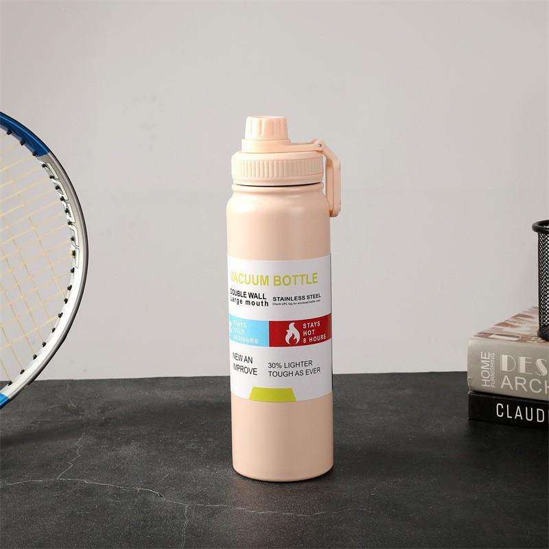 Stainless Steel Thermal Cup 600ML 800ML 1000ML Thermos Bottle Keeps Cold and Heat Thermal Mug Sports Insulated Cup Vacuum Flask