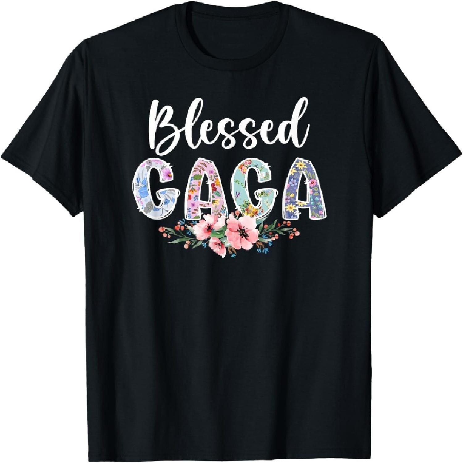 

Blessed Gaga Grandma Gaga Grandmother T-Shirt S