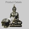 Siedzący Budda Statua Rzeźba Dekoracyjna Religijna Medytacja Ozdoba Stołowa Żywica