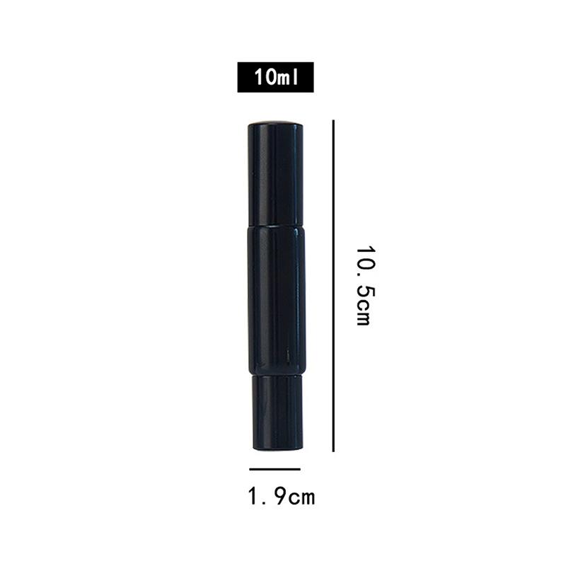 1Pc Refillable Stainless Steel Dual-End Multi-Purpose Perfume Roller Bottle Spray Bottle