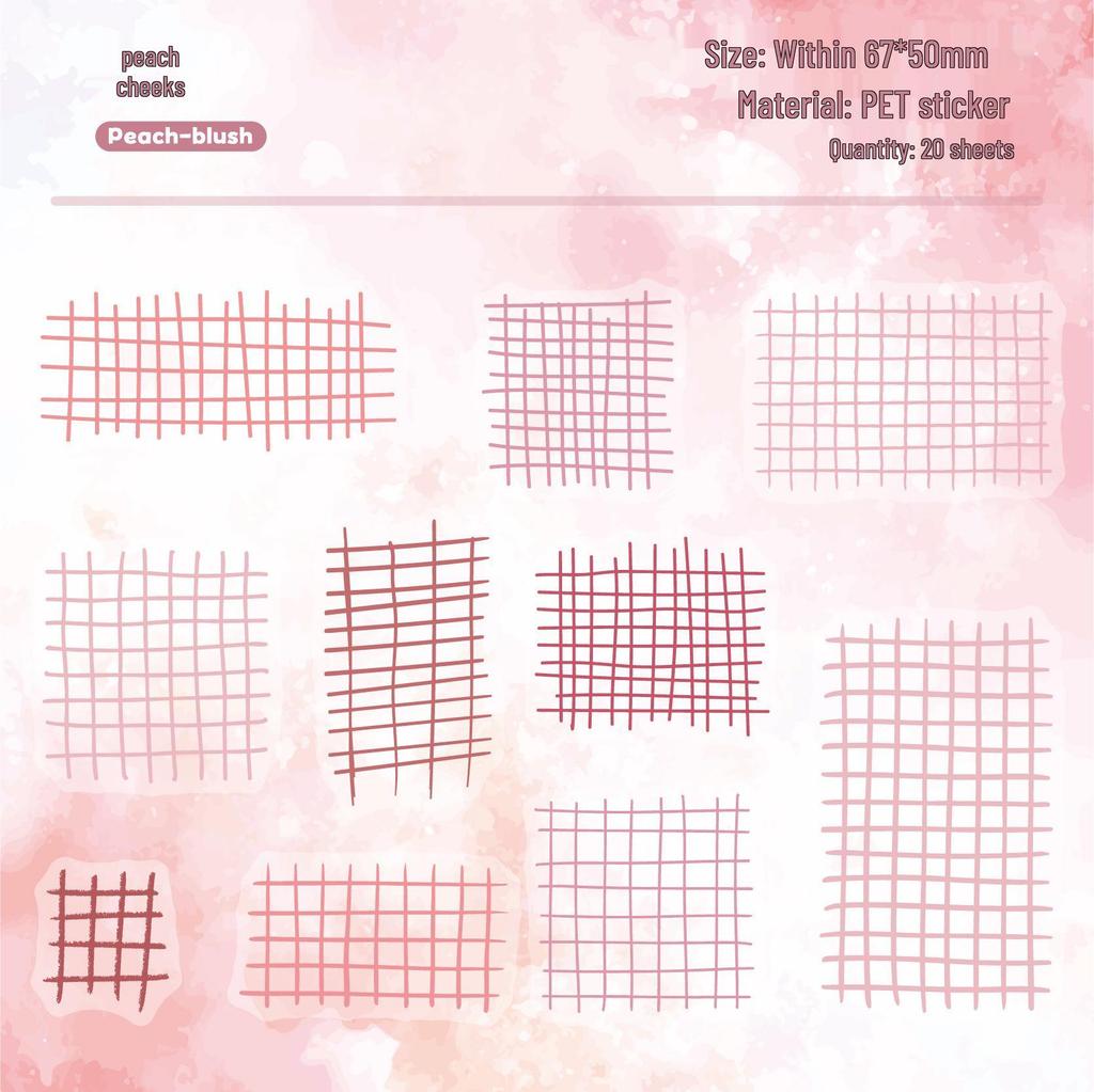 Ge Yun Series Retro Story Sticker Pack, Journal DIY Decoration Material, 6 Styles