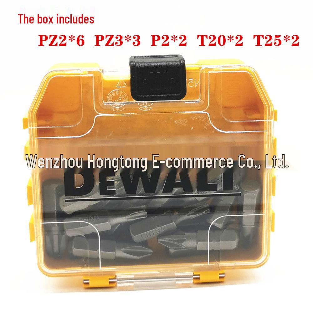 DeWalt Electric Screwdriver and Drill Bit Set: Phillips, Slotted, Torx, Hex Bits
