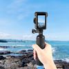 For DJI Osmo Action 5 Pro / 4 / 3 PULUZ Vertical Plastic Protective Frame Cage with Cold Shoes (Black)