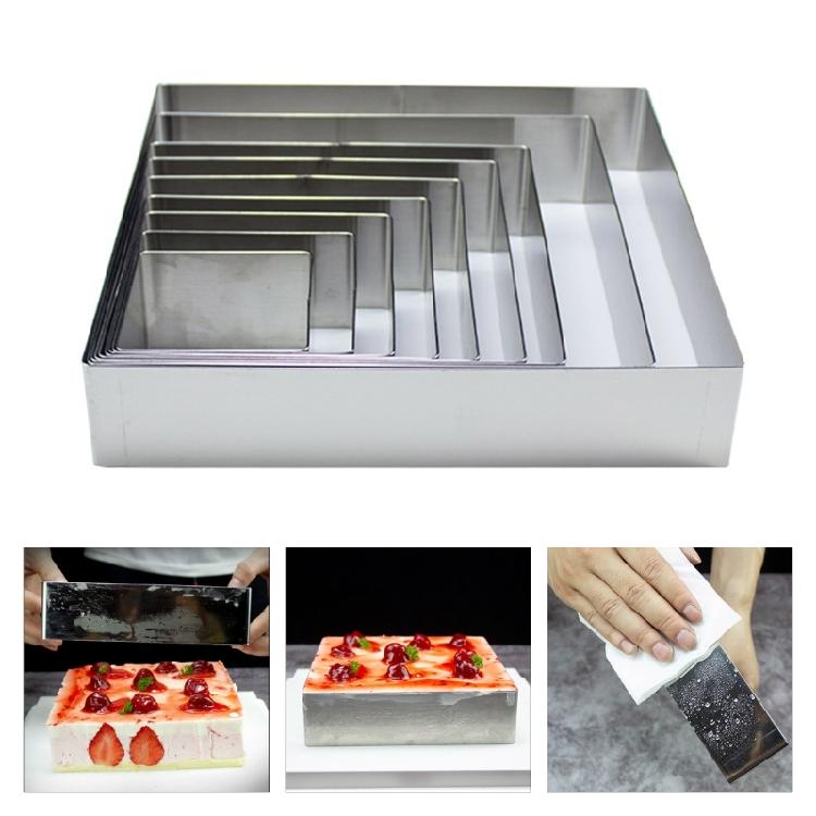 Cake Molds Rings Square Mousse Mold Stainless Steels Cake Rings  Square Cake Mold Bakewares for Home Baking Tool