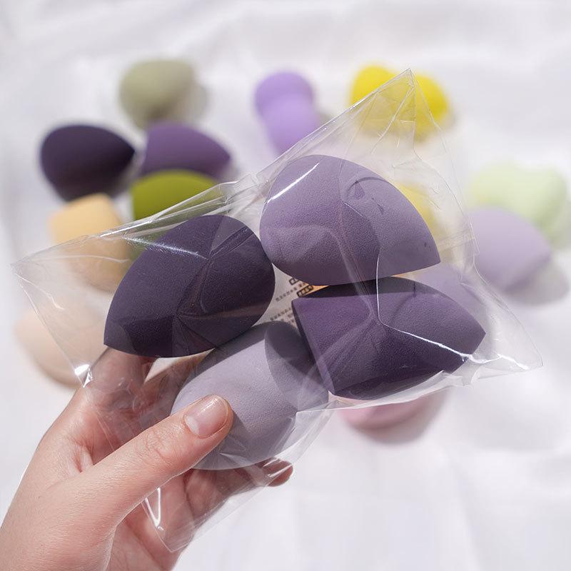 

4 шт., блендер для макияжа с яйцом, косметическая пуховка, губка для макияжа, подушка, пудра, губка, косметический инструмент, женские аксессуары для макияжа