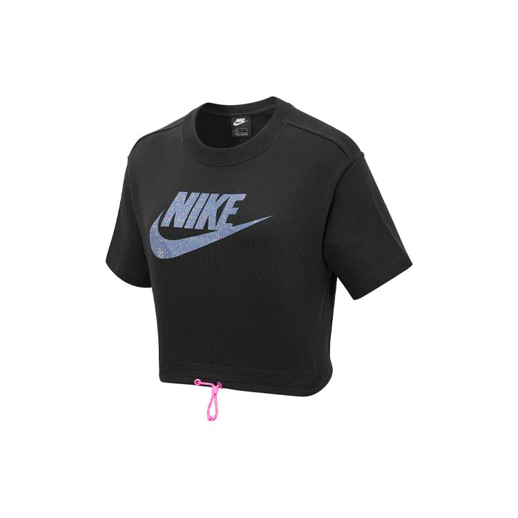 

New Nike Crop Tops Women s Black DD2087-010 L