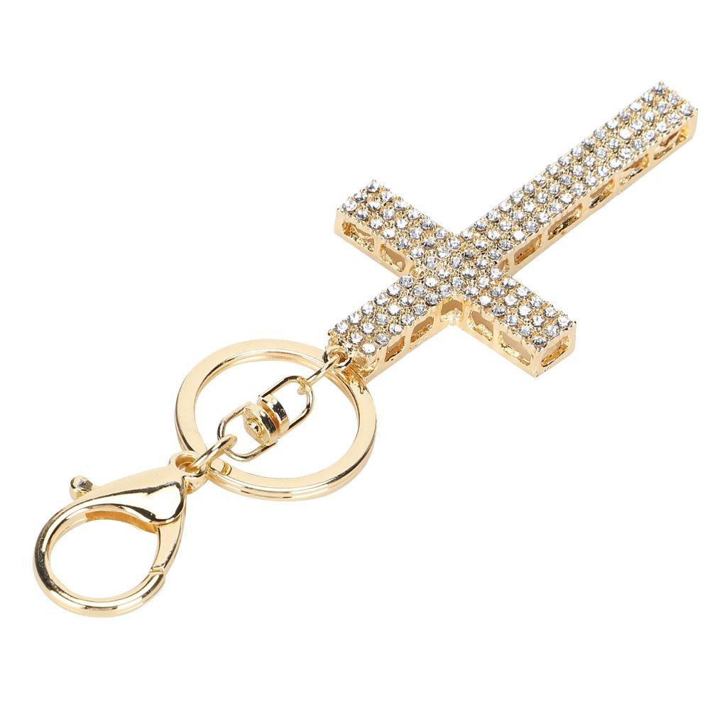 2pcs Diamond Rhinestone Bag Charm Pendant Small Size Key Ring Accessory Backpack Accessories
