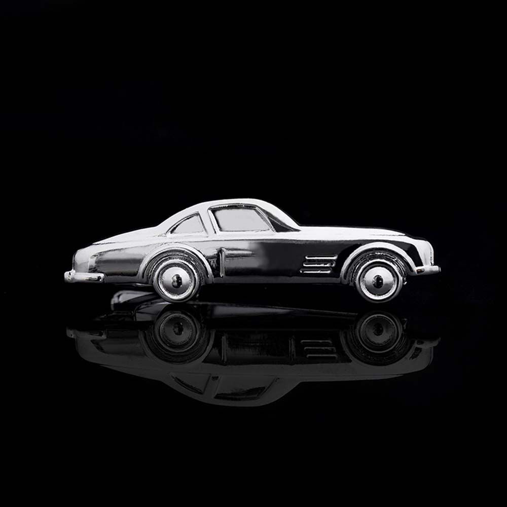 Wedding 1 Piece Silver Metal Gifts for Men Tie Clip Glasses Shape Necktie Clips Pin Jewelry