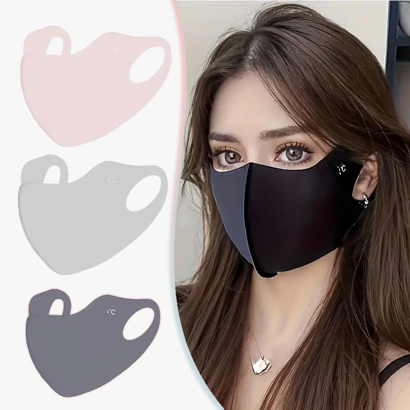 1-10PCS Women's Ice Silk Face Cover UV Protection Breathable Sun Shield Full Face Mask Summer Outdoor Comfortable Easter Gifts