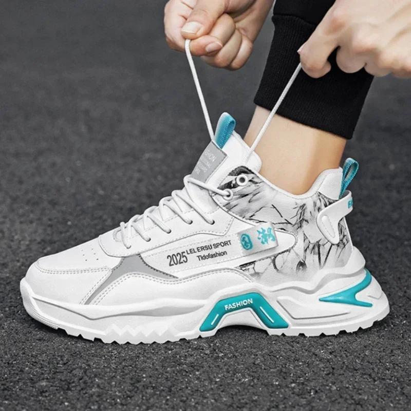 Fashion Men’s Shoes Sneakers Fashion Breathable Platform Running Shoes Mesh Sport Light Unisex Male Casual Vulcanize Man Shoes2024