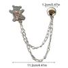 Magnetic Waist Tightener Clothing Clips With Chain Thin No Sewing Button Clips for Collar Scarves Shirts Dresses Women Girls
