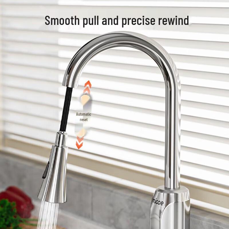MICOE Instant Electric Pull-Out Kitchen Faucet