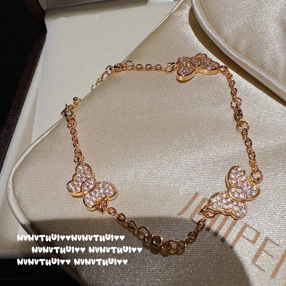 Flower Silk Liu Color Red Glue Flower Fox Small Waist Crystal Flower Bracelet, New Chinese Style, Yellow God Of Wealth Blessing Bead Sweater Chain