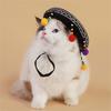 Cats Birthday Headgear Hat for Pet Holiday Decorations Sombrero Party Hat Puppy Christmas Dog Headgear Photo Props