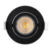 Lot of 100 3-in-1 Round Black Recessed LED Spotlights 7W IP20