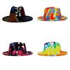 Tie Dye Hat Hip Hop Jazz Print Cap Sunshade Warmth Outdoor Breathable Gifts