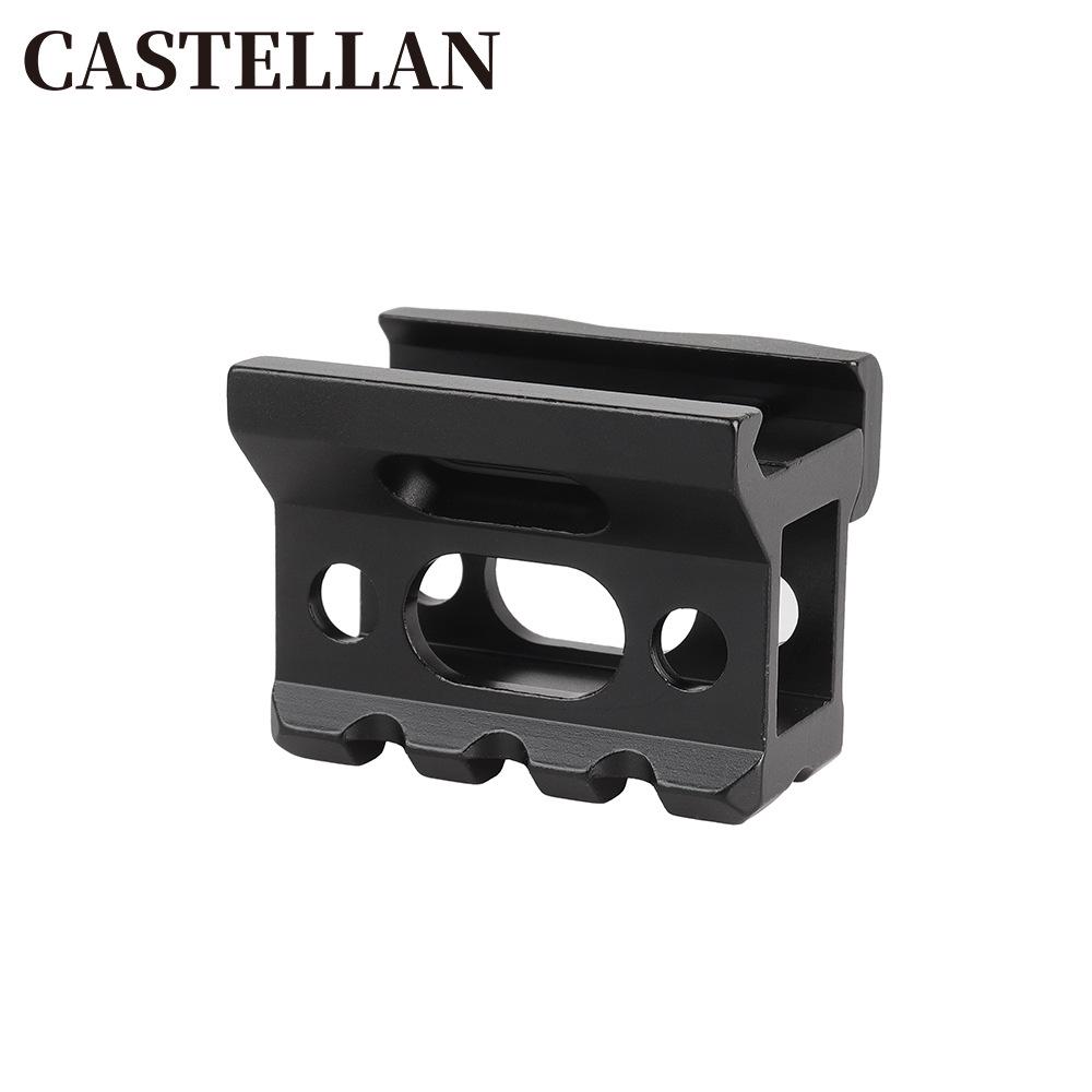 3-Slot Elevated 20mm Aluminum Alloy Guide Rail Bracket, T1 Aiming.
