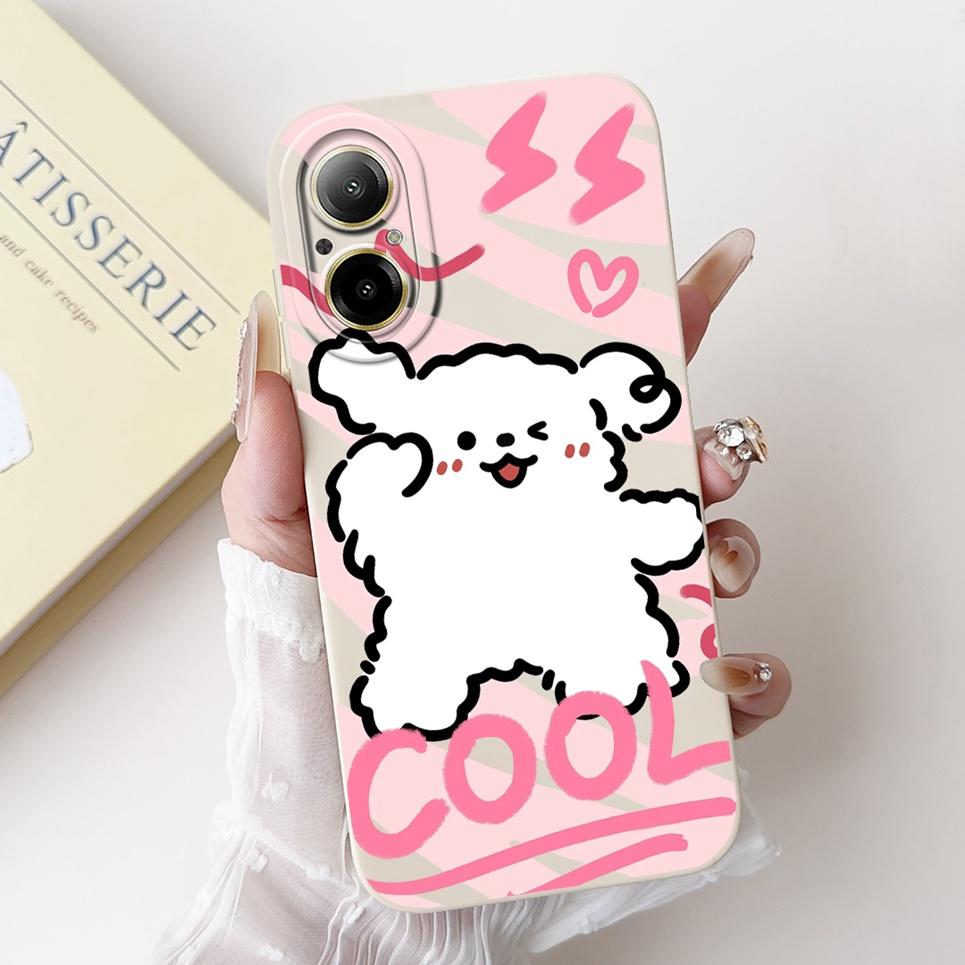 Soft Silicone Back Cover For Realme C67 4G 5G Bumper Shell Cartoon Panda Astronaut Cute Painting Case Coque Realme RMX3890 Etui
