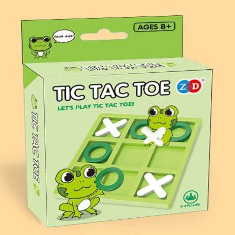 Mini Advanced Tic Tac Toe Party Board Game Puzzle Interactive Games for Family Battle Competition Desktop Games Birthday Gift