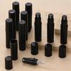 10/100pcs 2ML 3ML 5ML Black Portable Plastic Spray Bottle Perfume Bottle Atomizer Mini Sample Test Tube Thin PET Vials Wholesale