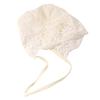 White Infant Lace Hat Flower Girl Bonnet Cap Cute Baby Lace Hat  Photography Props