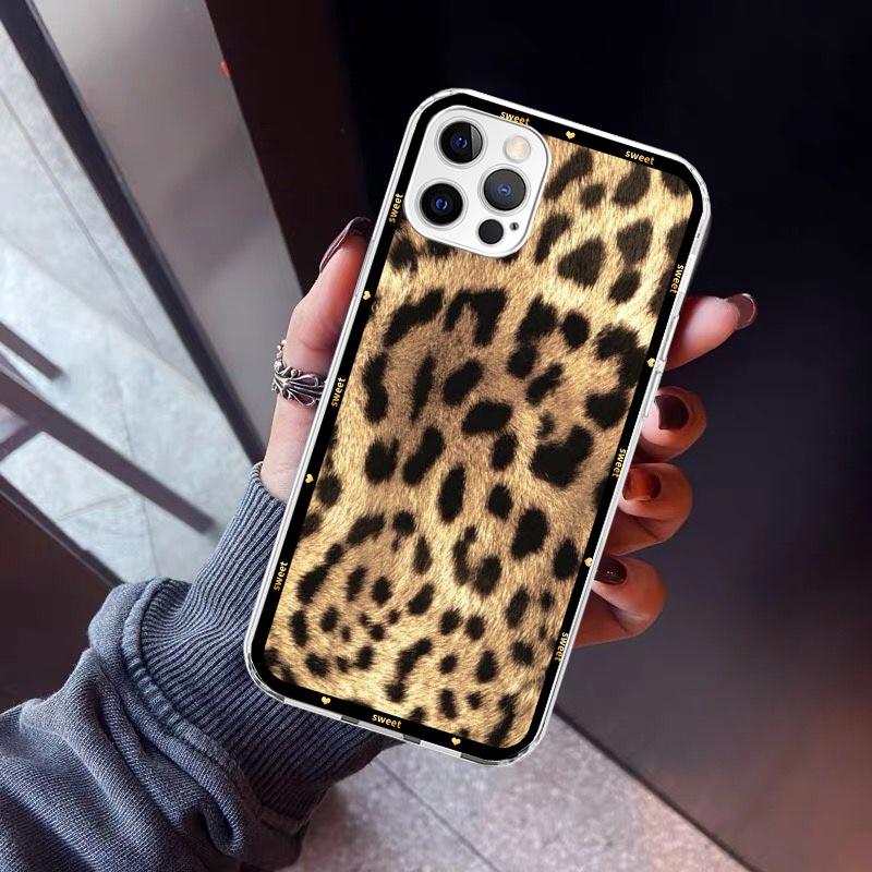 Animal Leopard Print Phone Case For iPhone 17 Air 16 15 Pro Max 14 Plus 13 Mini 12 11 Cover 7 8 SE Silicone Shell Print Fundas 1