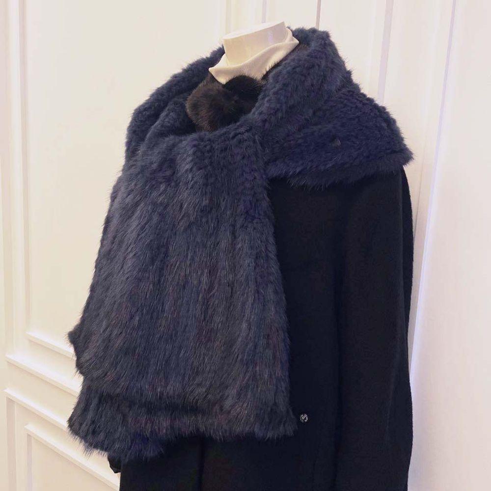 Polari Shoulder Mink Muffler L34SM01