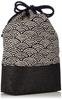 Maruzen Shingen Bag with Seigaiha 20 x 7 x 24 Drawstring Bag Wickerwork, Pattern, cm,