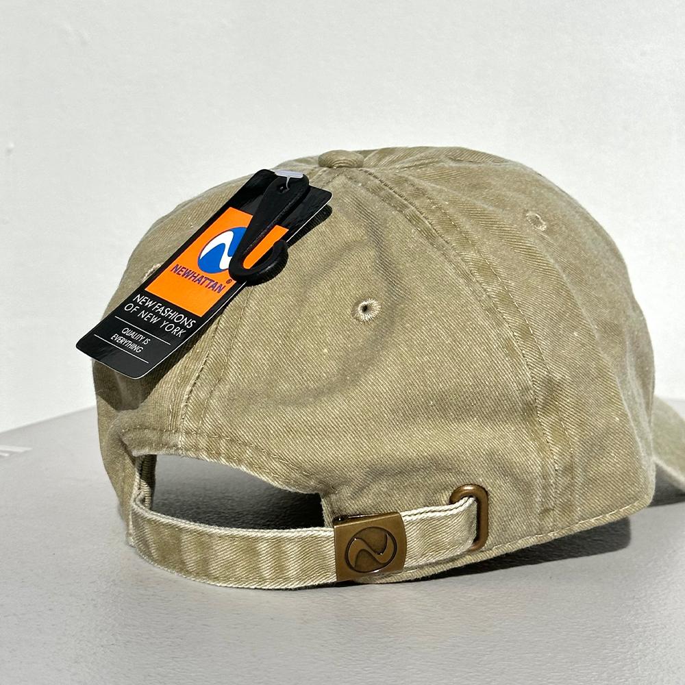 Nyuhaeteun Vintage Washed Ball Cap (Khaki)