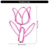 20 Pcs Lovely Decorative Paper Clips Tulips Shape Bookmarks Metal Planner Clips Office Clips for Stationery Lovers