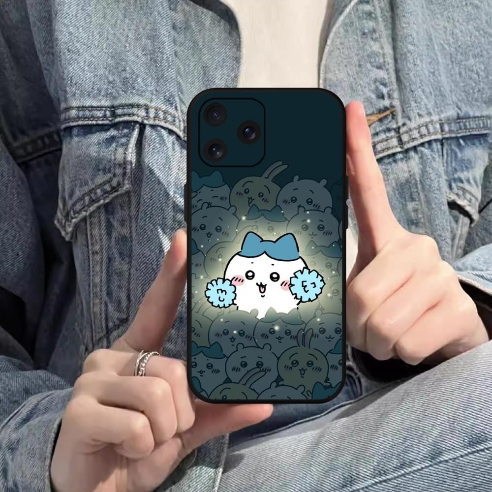 C-Chiikawa H-Hachiware Phone Case For Xiaomi 10 12 Poco M3 X3 Nfc Redmi 10 11S Lite Ultra 4G 5G Black Soft Shell