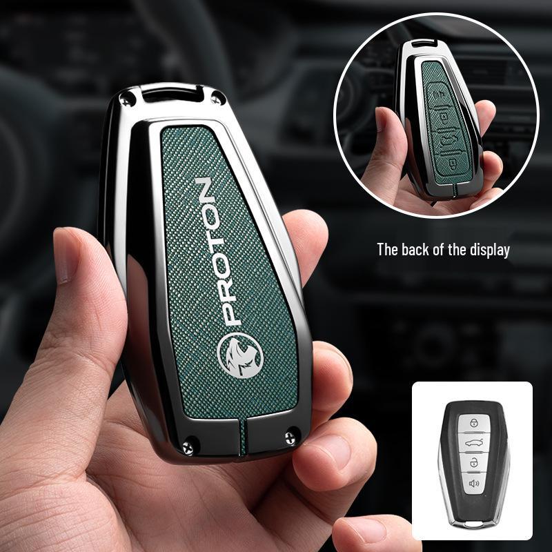 Proton X70 Key Cover: Customizable Car Key Case with Proton Logo.
