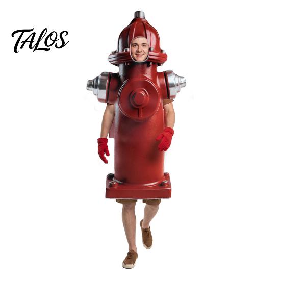 Humorous Holiday Costume Hydrant for Adults and Kids, Realistic Cosplay Apparel Apparel, Hooded Dress-Up Outfit Halloween Festival Parties Character