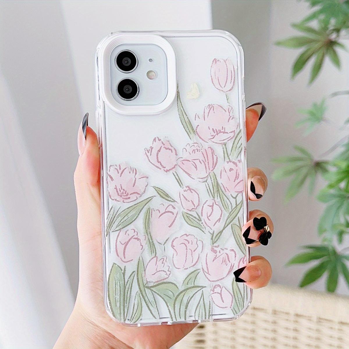 

Чехол для телефона с принтом тюльпана 3 в 1 для IPhone 11, 12, 13, 14, 15