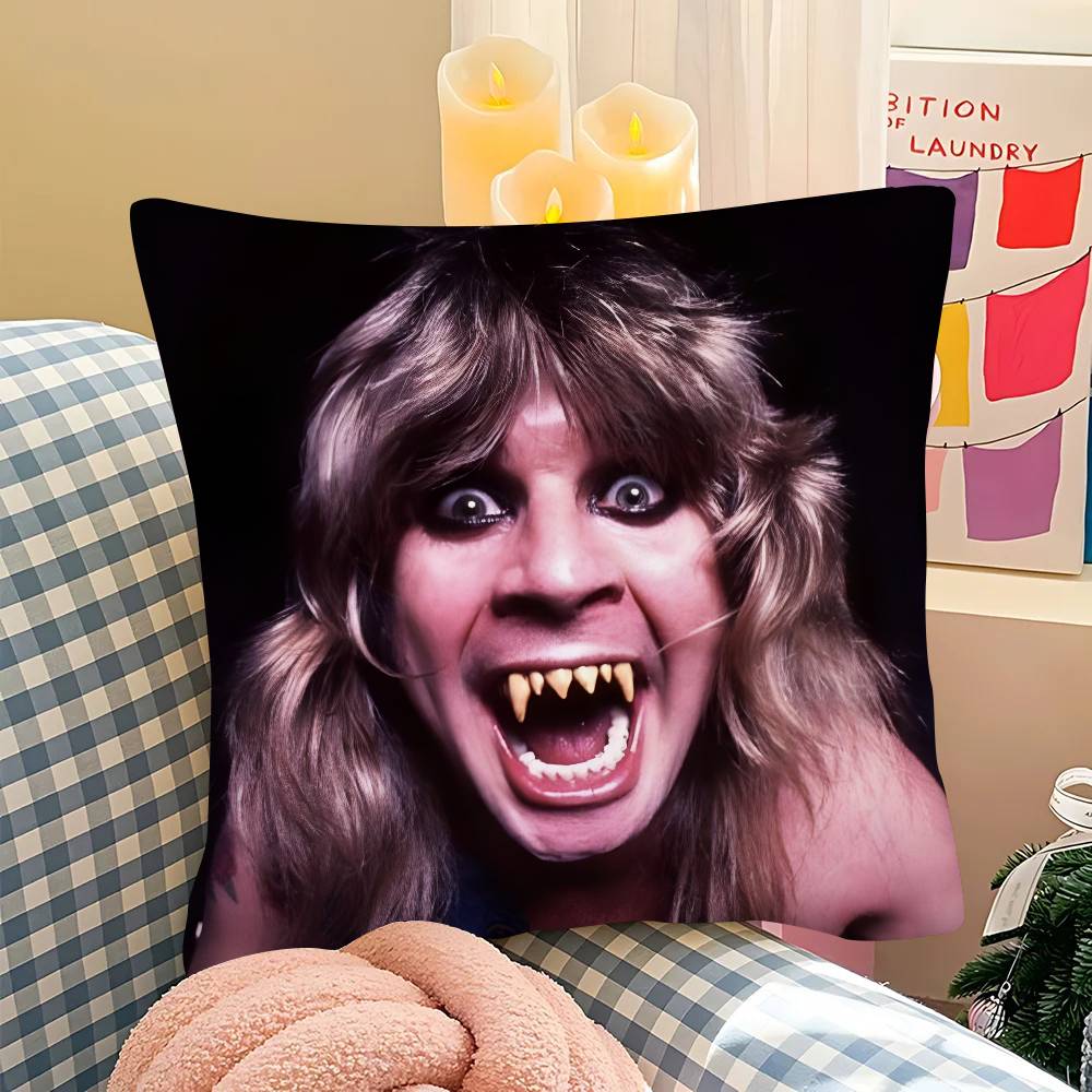 pc Rest Prince Of Darkness OOzzy Osbourne Pillow Case Fashion Square Pillowcase Bedroom Sofa Room Ins Decoration Leisure